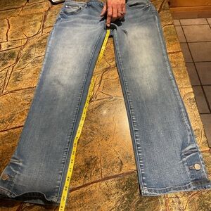 Women's Blue Cropped Jeans